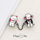 Stay-Close Soirée Chain Enamel Pin