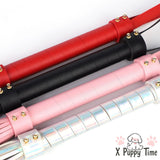 Playful Color Whip with Soft Leather Tassels
