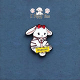 Good Girl Bunny Enamel Pin