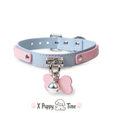 Pastel Puppy Collar with Bell Charm