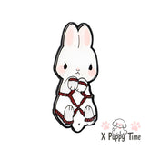 Don’t-Care Bunny Enamel Pin