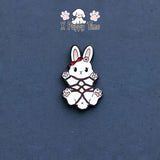 Surrender Tangled Bunny Enamel Pin