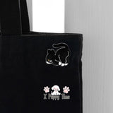 Grumpy Slacker Kitty Enamel Pin