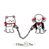 Stay-Close Soirée Chain Enamel Pin