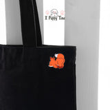 Fluffy Slacker Fox Enamel Pin