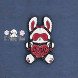 Love Me Bunny Enamel Pin