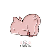 Chunky Slacker Piggy Enamel Pin