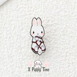 Don’t-Care Bunny Enamel Pin