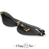 Golden Buckle Leather Discipline Blindfold