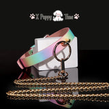 Pastel Dream Gradient Leather Collar