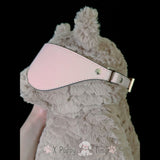 Blush Leather Cuff & Blindfold Duo