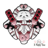 Pray-for-Mercy Bunny Enamel Pin