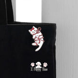 Tied-Up Soft Kitty Enamel Pin
