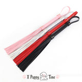 Playful Color Whip with Soft Leather Tassels