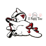 Leashed Play-Bite Kitty Enamel Pin