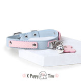 Pastel Puppy Collar with Bell Charm