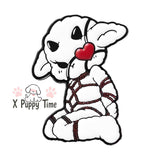 Tied-Up Devil Lamb Enamel Pin