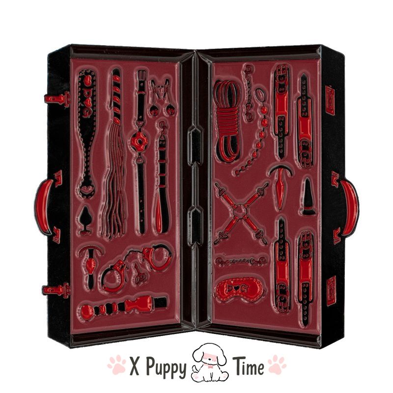 Puppytime-Kit – Crimson Edition Enamel Pin