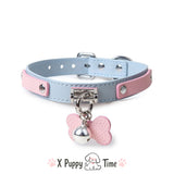 Pastel Puppy Collar with Bell Charm
