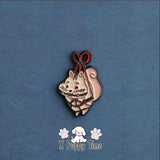 Hang-In-There Squirrel Enamel Pin