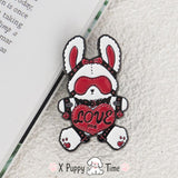 Love Me Bunny Enamel Pin