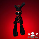 Shibari Bunny Plush Charm – Midnight Edition