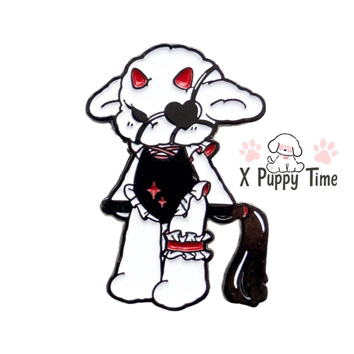 Whipping Devil Lamb Enamel Pin