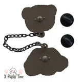 Zombie Teddy Enamel Pin