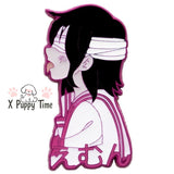 Blindfolded Girl Enamel Pin