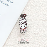 Hang-In-There Bunny Enamel Pin