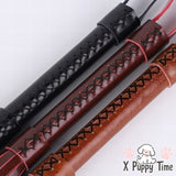 Braided Leather Tease Whip with Loop Handle