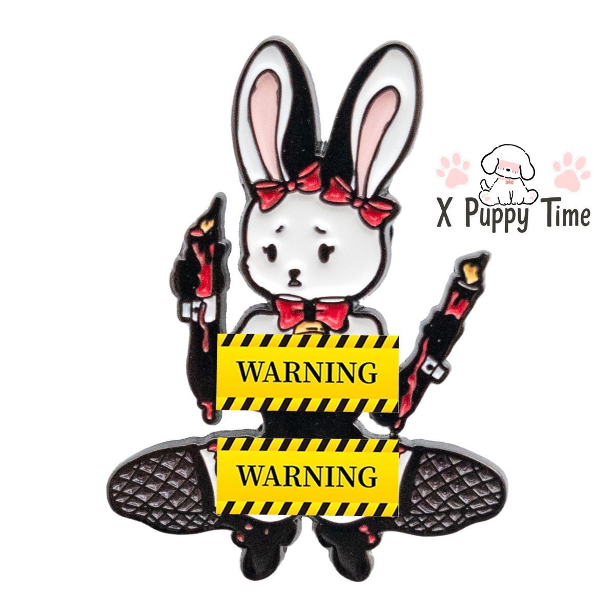 Hot Mess Bunny Enamel Pin
