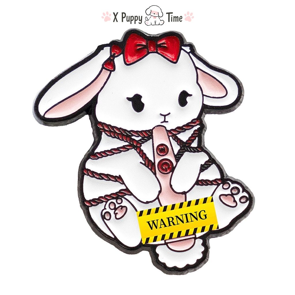 Good Girl Bunny Enamel Pin