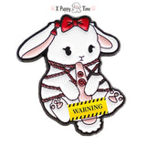 Good Girl Bunny Enamel Pin