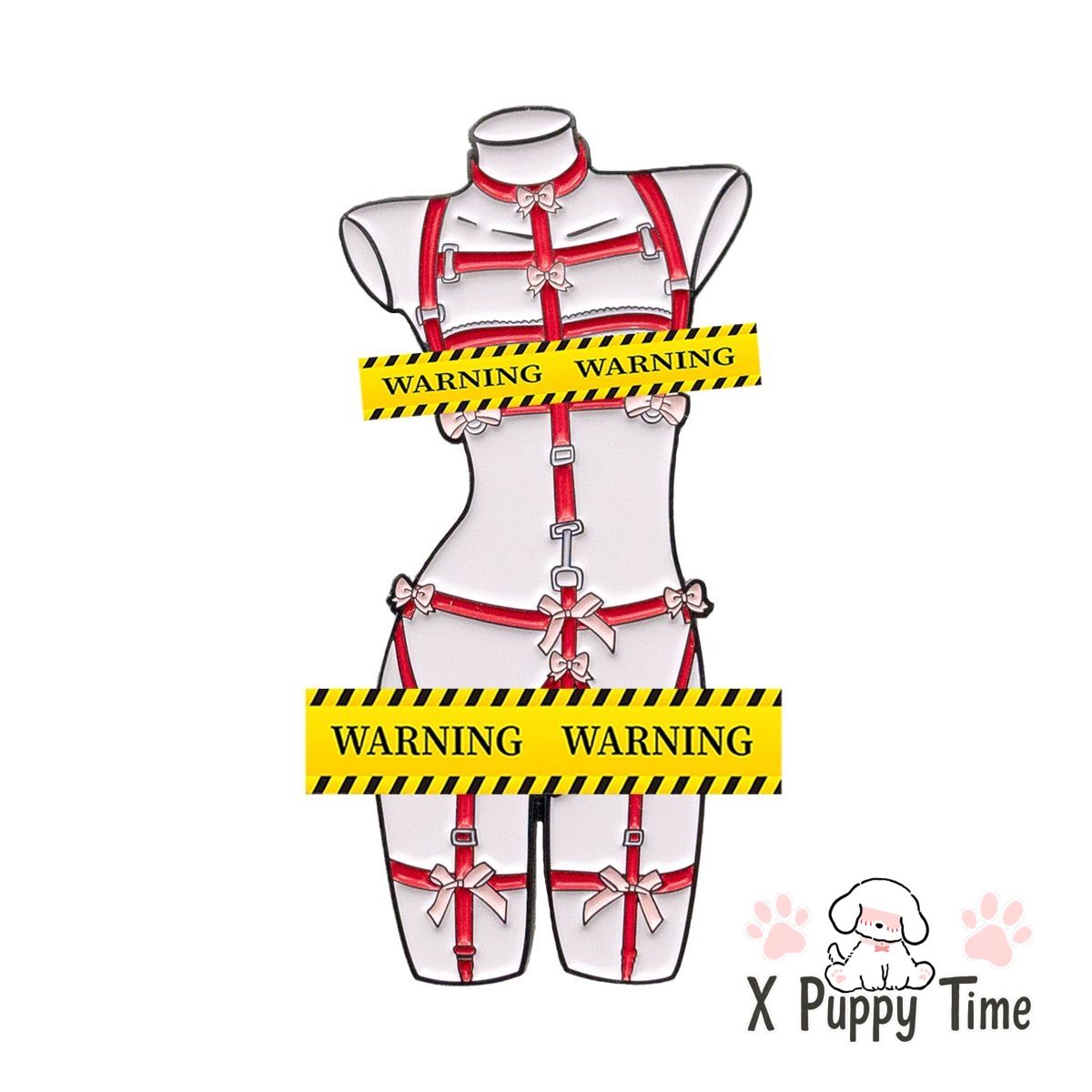 Bow-Harness Doll Enamel Pin