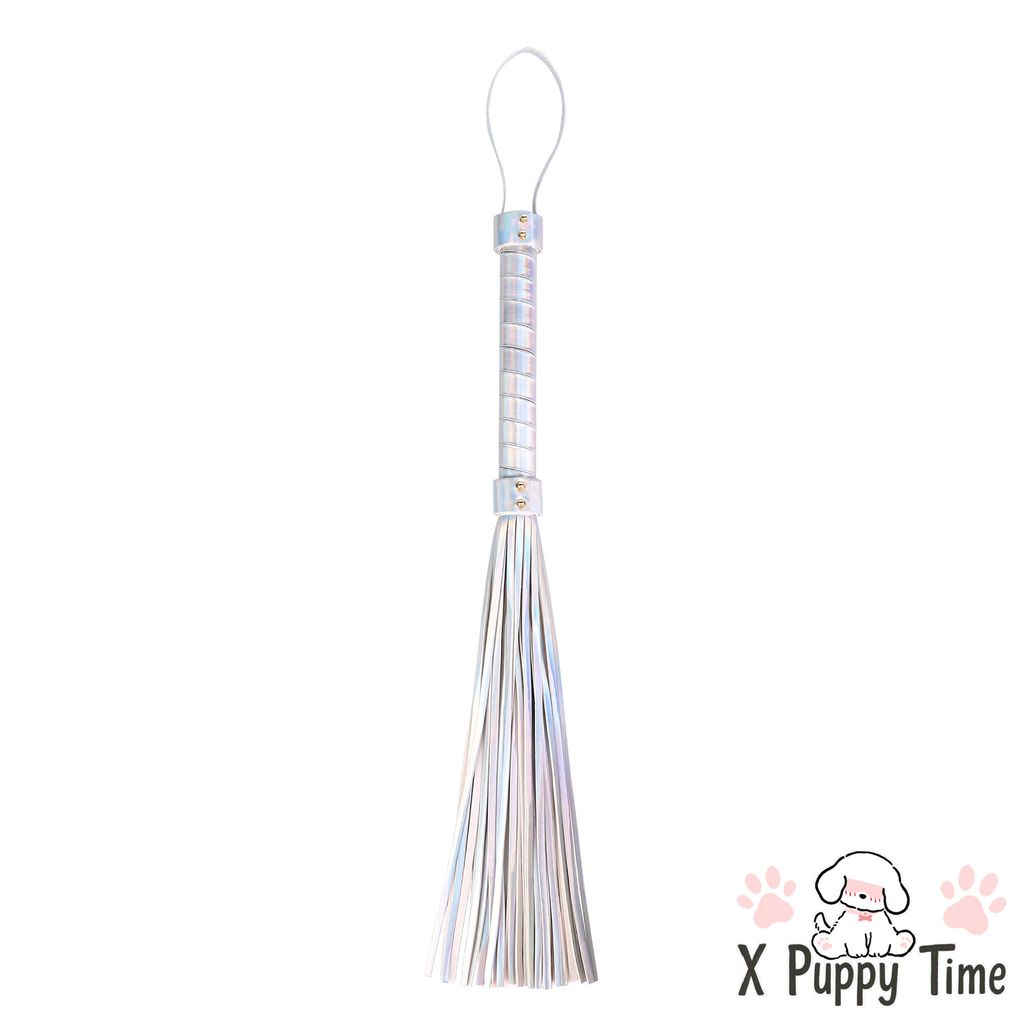 Playful Color Whip with Soft Leather Tassels