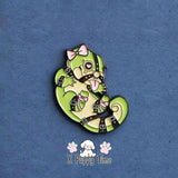 Lovely Bound Gecko Enamel Pin