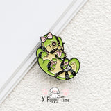 Lovely Bound Gecko Enamel Pin