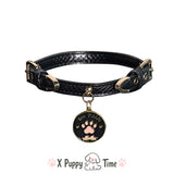 Yes Daddy Black Leather Collar Set