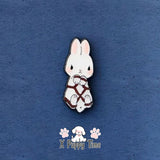 Don’t-Care Bunny Enamel Pin