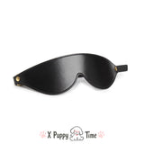 Golden Buckle Leather Discipline Blindfold
