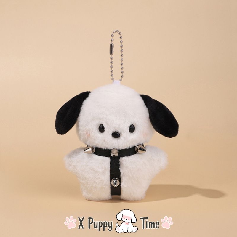 Spiky Punk Puppy Plush Charm