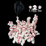Shibari Bunny Plush Charm – Red Rope