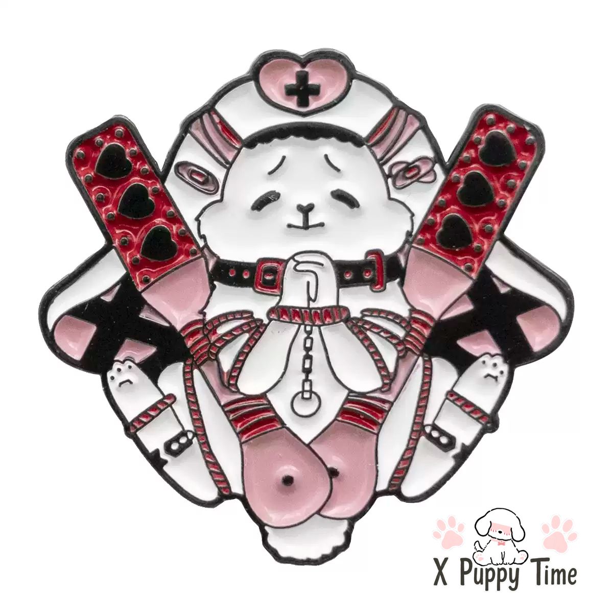 Pray-for-Mercy Bunny Enamel Pin