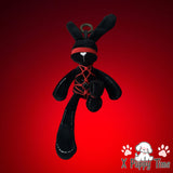 Shibari Bunny Plush Charm – Midnight Edition
