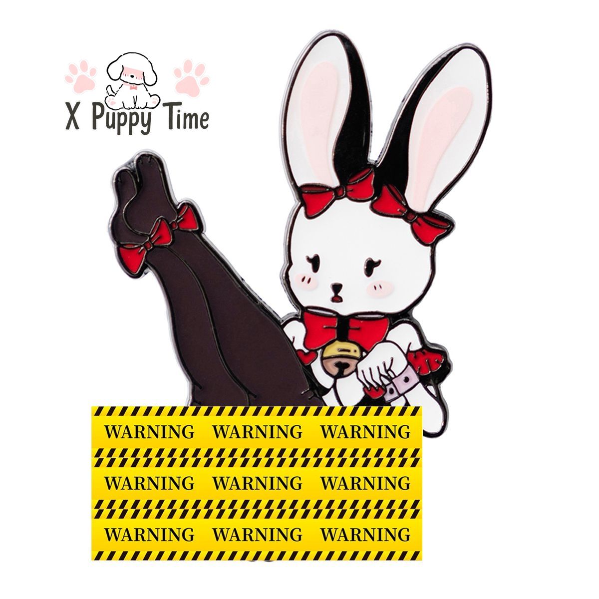 Tease-Me Bunny Enamel Pin